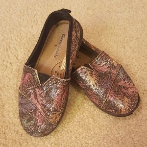 Girls Glitter Slip-On